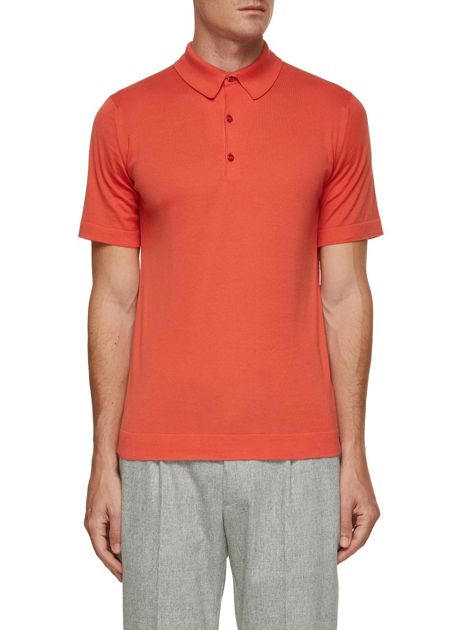 Men JOHN SMEDLEY Polos | Mycroft Sea Island Cotton Polo Shirt