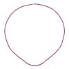 Women LC COLLECTION JEWELLERY Fine Jewellery | 18K White Gold Diamond Ruby Riviera Necklace — Size 18"