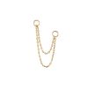 Women MÉTIER BY TOMFOOLERY Fashion Jewellery | 9K Gold Double Add On Chain