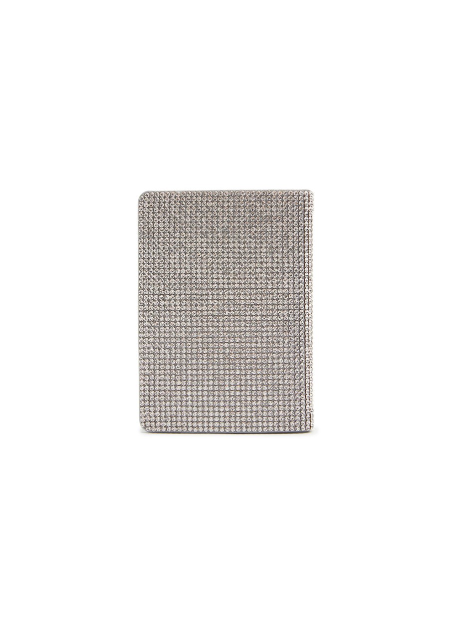 Women JUDITH LEIBER Small Leather Goods | Traveler Passport Holder — Silver