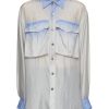 Men DRIES VAN NOTEN Shirts | Oversized Gradient Print Lightweight Silk Shirt