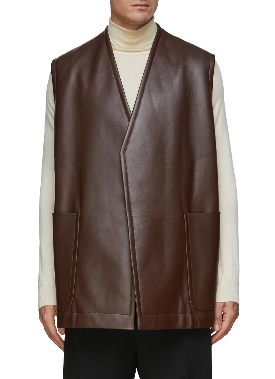 Men BOTTEGA VENETA Jackets | Leather Gilet