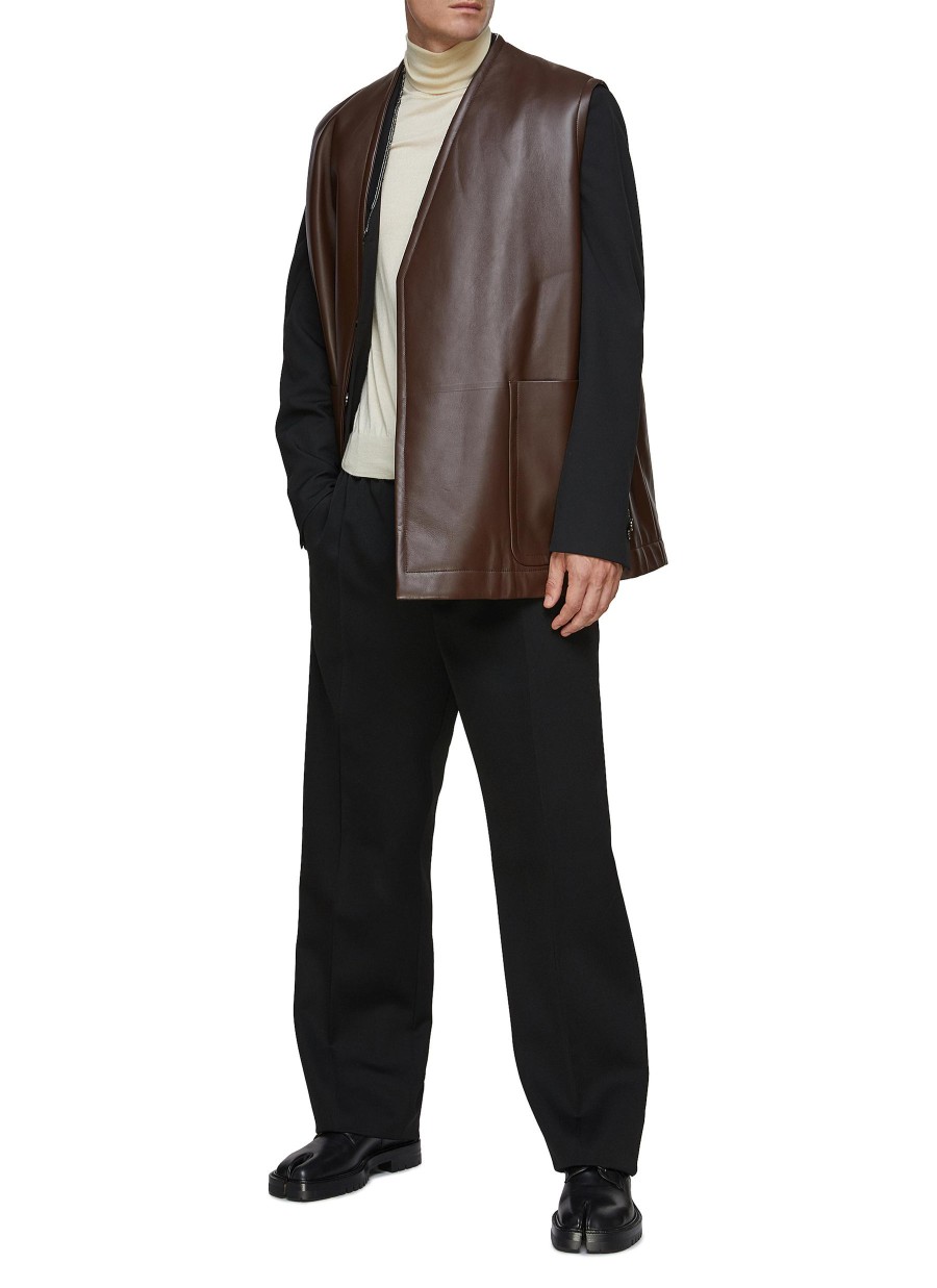 Men BOTTEGA VENETA Jackets | Leather Gilet