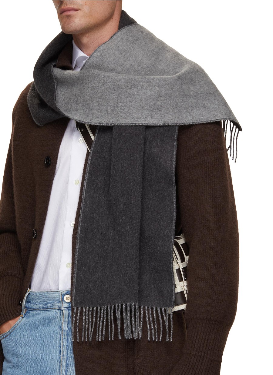 Men JOHNSTONS OF ELGIN Scarves | Contrast Reversible Cashmere Scarf