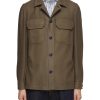 Men EQUIL Jackets | Chest Pocket Wool Blend Shirt Jacket