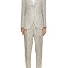 Men BRUNELLO CUCINELLI Suits | Striped Linen Wool Suit