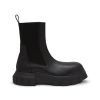 Men RICK OWENS Boots | Beatle Bozo Tractor Lug-Sole Leather Ankle Boots