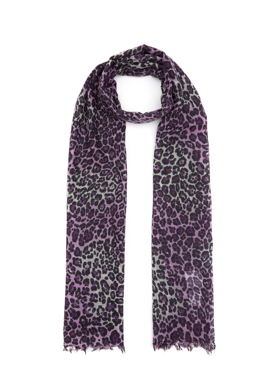 Women JOVENS Scarves & Wraps | Leopard Pirnt Cashmere Shawl