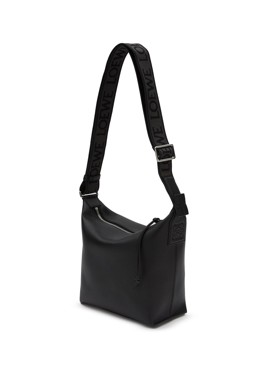 Men LOEWE Tote Bags | Small Cubi Leather Crossbody Bag