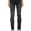 Men AMIRI Pants | Rhinestone Embellished Logo Skinny Jeans