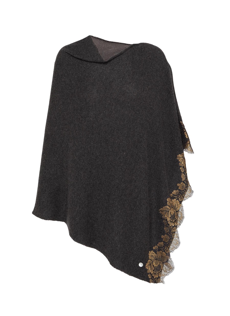 Women VINTAGE SHADES Scarves & Wraps | Desirable Beauty Cashmere Poncho