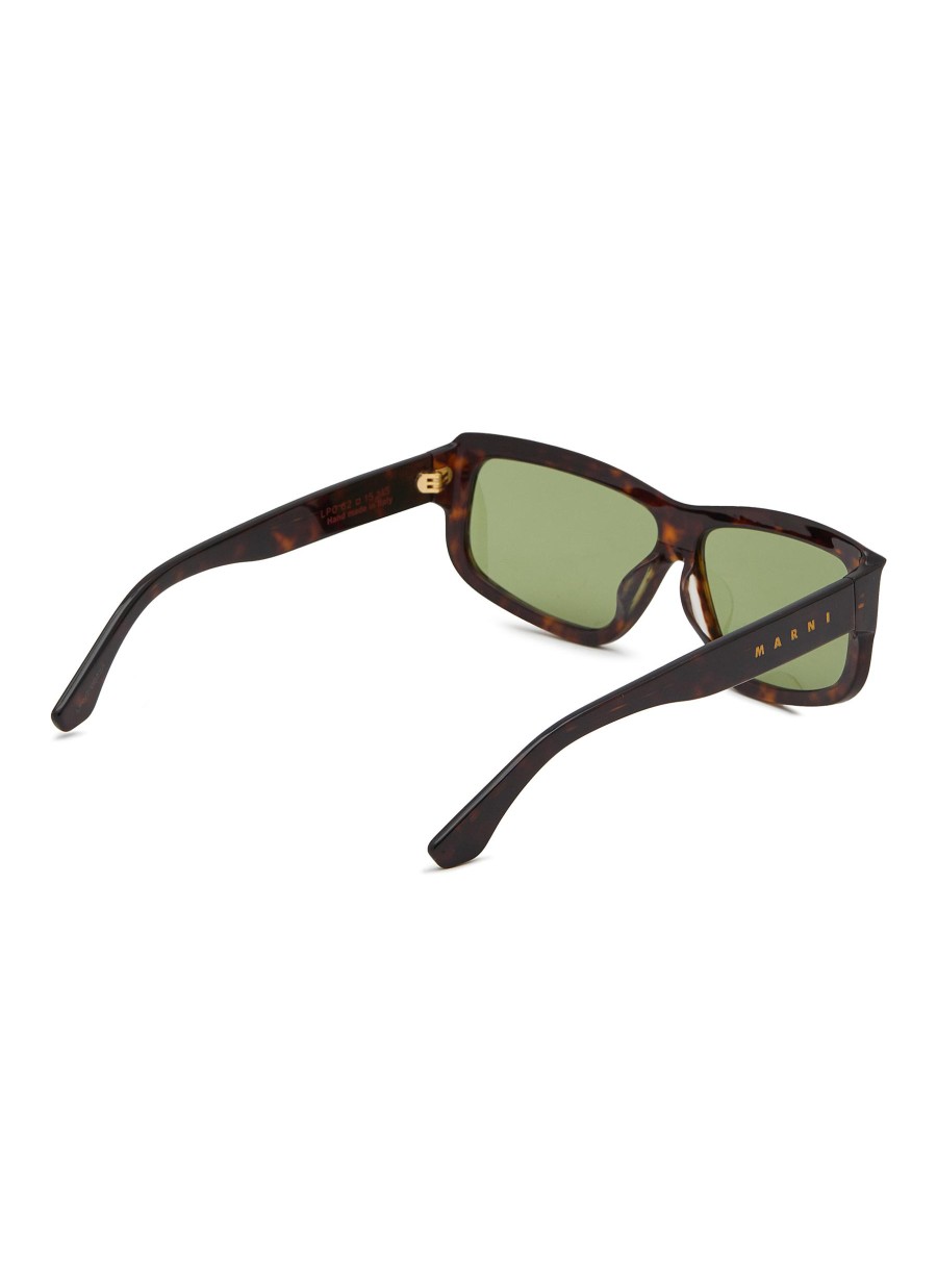 Men MARNI Eyewear | Annapuma Circuit Acetate Rectangle Sunglasses