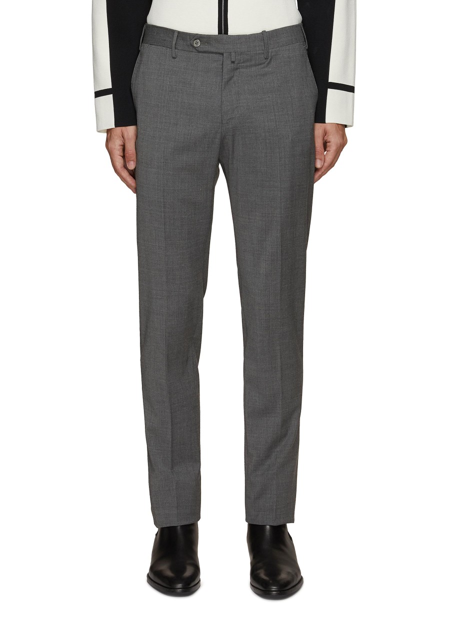 Men PT TORINO Pants | Nos Slim Fit Flat Front Dress Pants