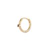 Women MÉTIER BY TOMFOOLERY Fashion Jewellery | 9K Gold Sapphire Clicker Single Hoop Earring