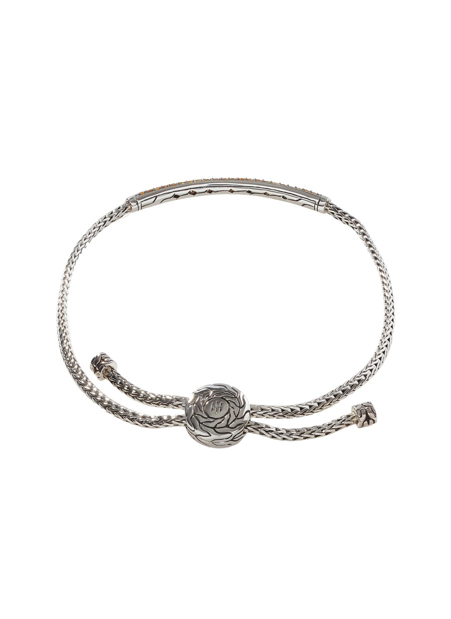 Women JOHN HARDY Fine Jewellery | Classic Chain Sterling Silver Citrine Mini Chain Bracelet — Size S-M