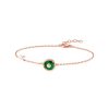 Women KORLOFF Fine Jewellery | Saint-Petersbourg Rose Gold Diamond Green Agate Bracelet