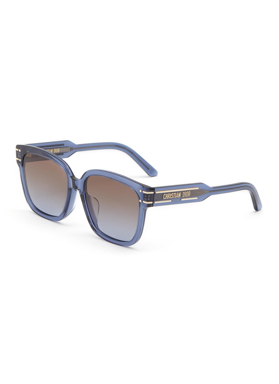 Women DIOR Eyewear | Diorsignature S7F Acetate Square Frame Sunglasses