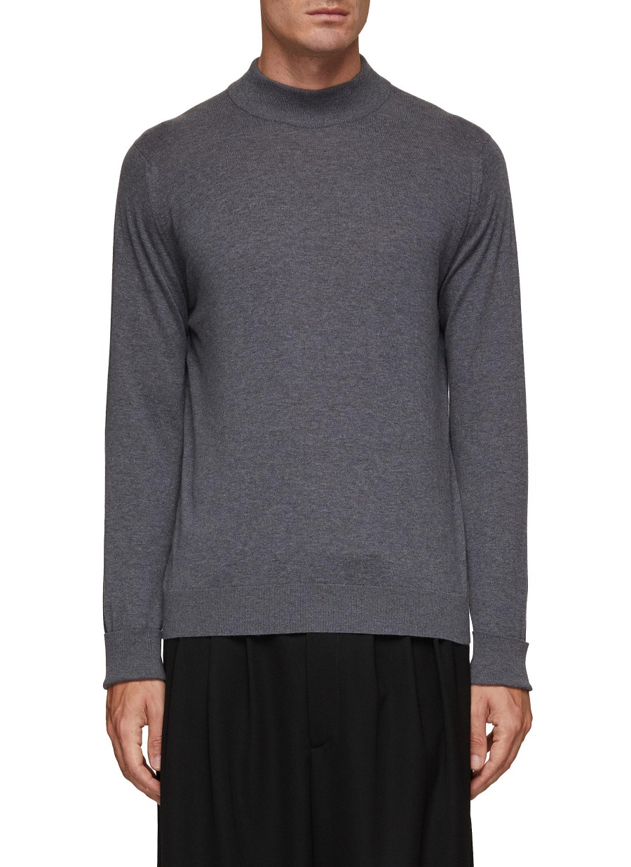 Men JOHN SMEDLEY T-Shirts | Oakdale Long Sleeve Cotton T-Shirt