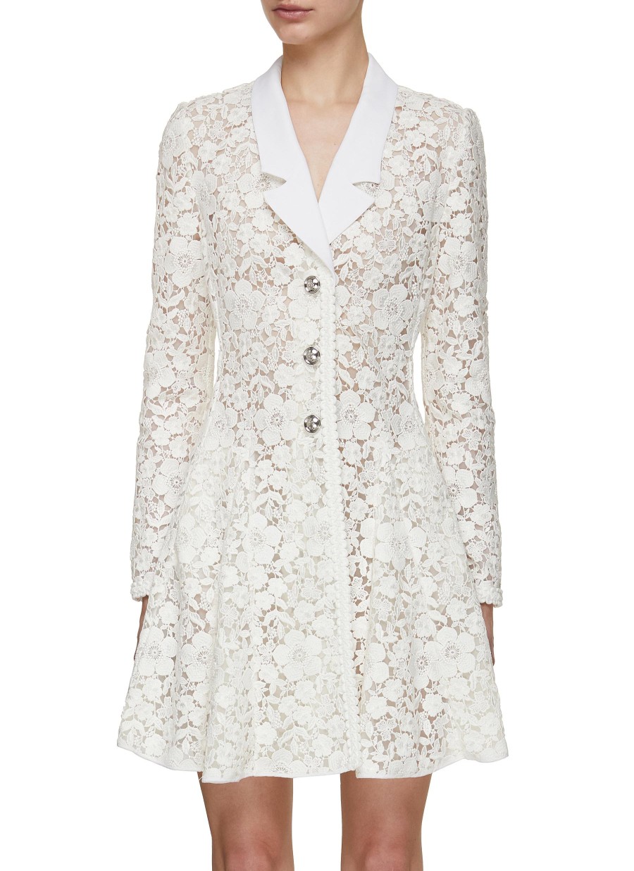 Women GIAMBATTISTA VALLI Coats | Flower Macrame Dress Coat