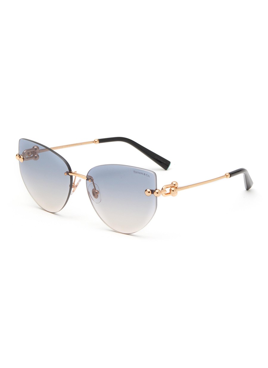 Women TIFFANY Eyewear | Metal Irregular Sunglasses