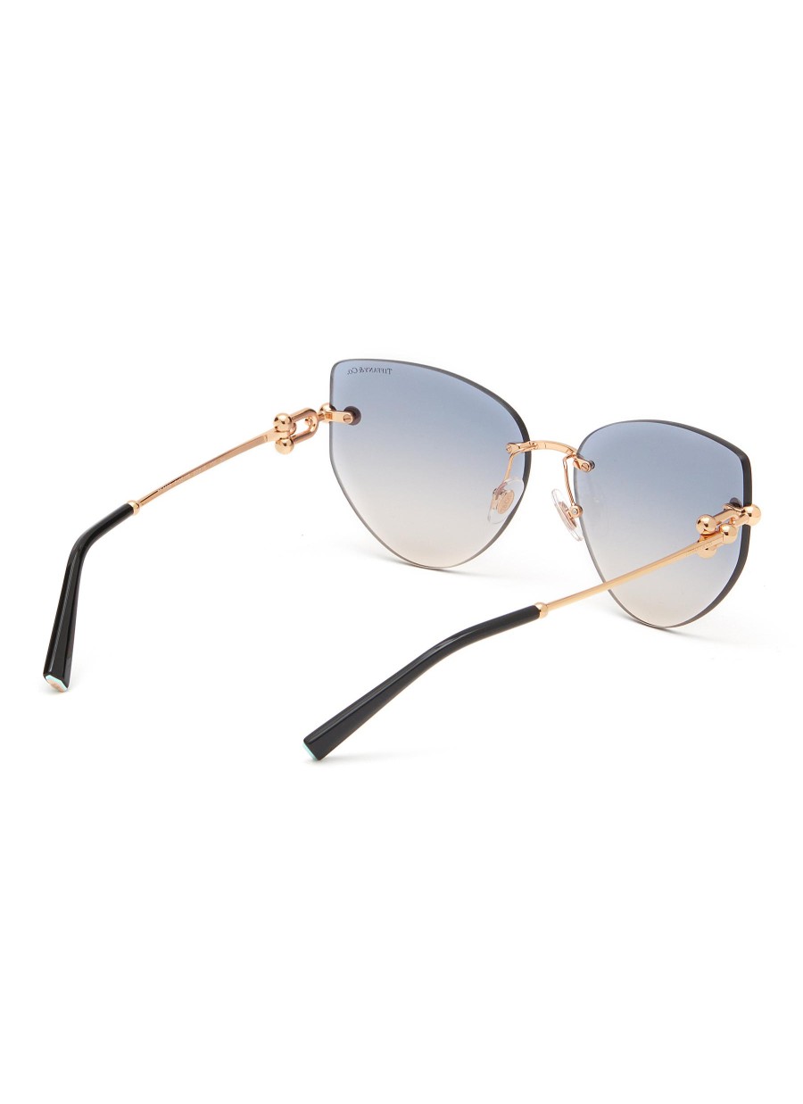 Women TIFFANY Eyewear | Metal Irregular Sunglasses