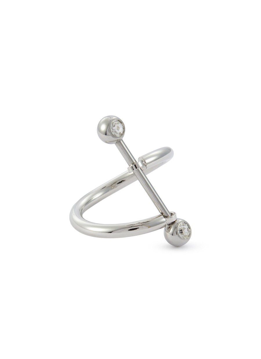 Women JUSTINE CLENQUET Fashion Jewellery | Holly Palladium Plated Brass Ring