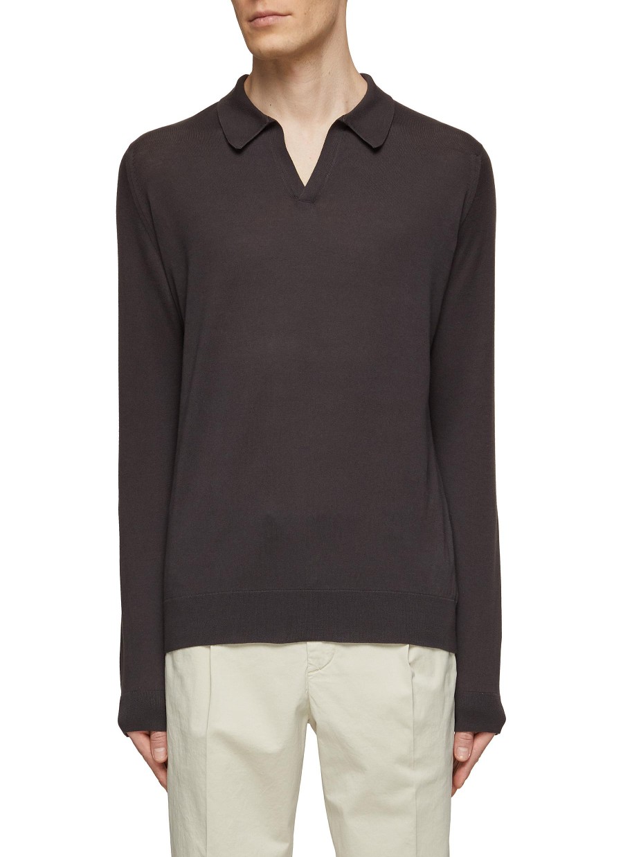 Men JOHN SMEDLEY Polos | Sea Island Cotton Puck Polo