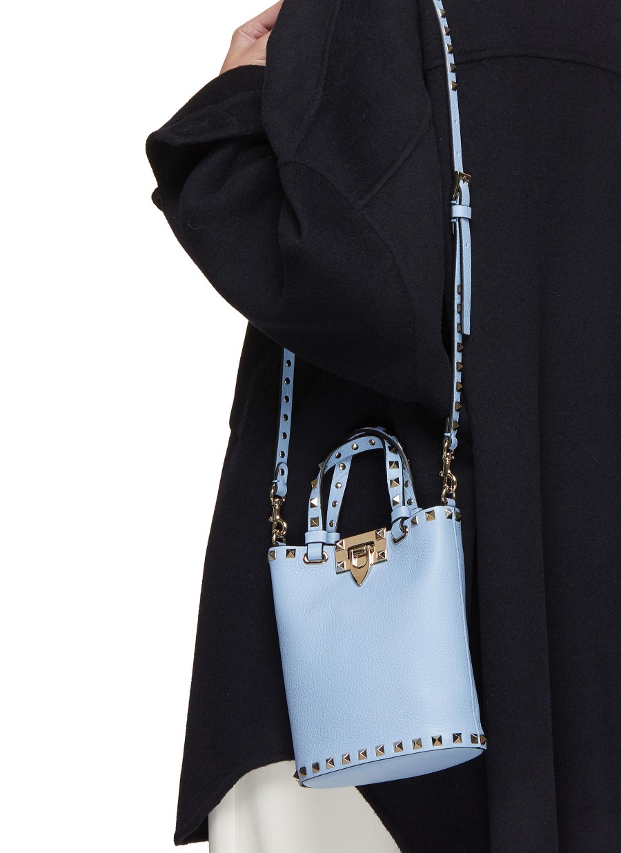 Women VALENTINO Crossbody | Rockstud Calfskin Pouch Bag