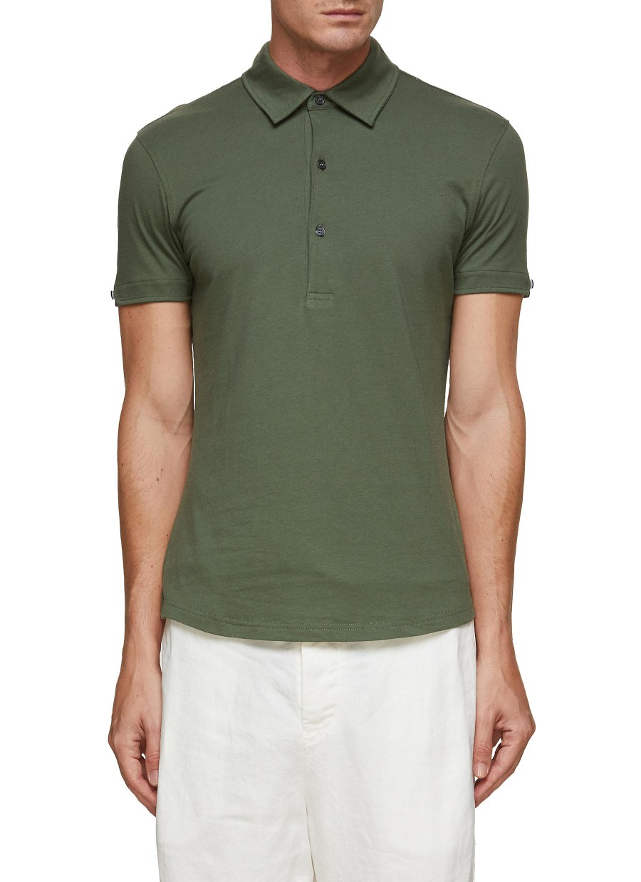 Men ORLEBAR BROWN Polos | Sebastian Cotton Silk Blend Polo Shirt