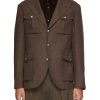 Men BRUNELLO CUCINELLI Jackets | Peak Lapel Safari Jacket