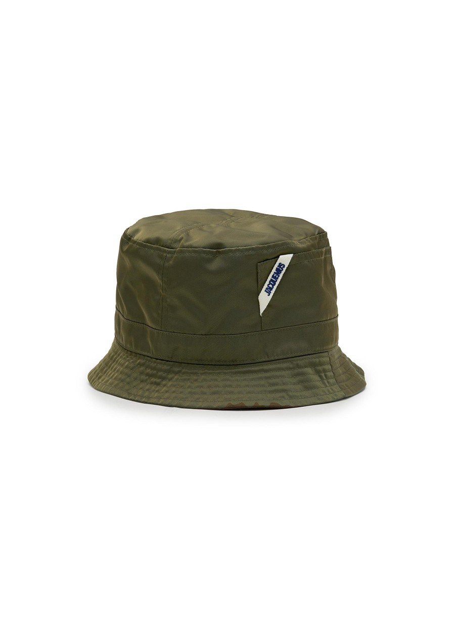 Men JACQUEMUS Hats & Gloves | Le Bob Ovalie Nylon Bucket Hat