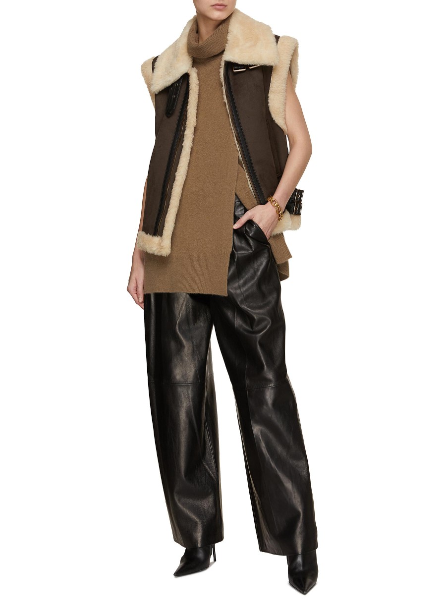 Women MO&CO. Coats | Faux Shearling Vest