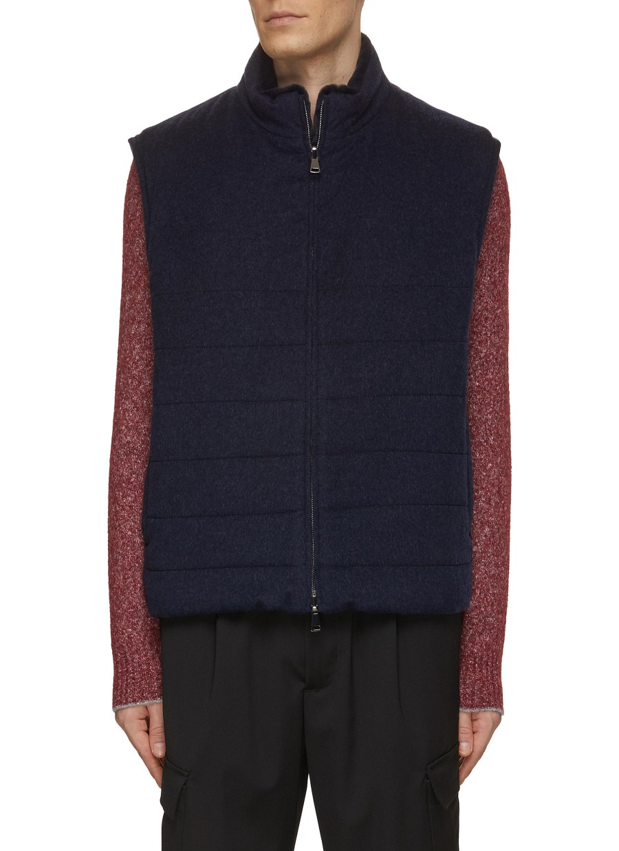 Men FABIO GAVAZZI Jackets | Reversible Cashmere Mink Vest