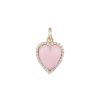 Women STORROW JEWELRY Fine Jewellery | Alana 14K Gold Pink Opal Diamond Charm