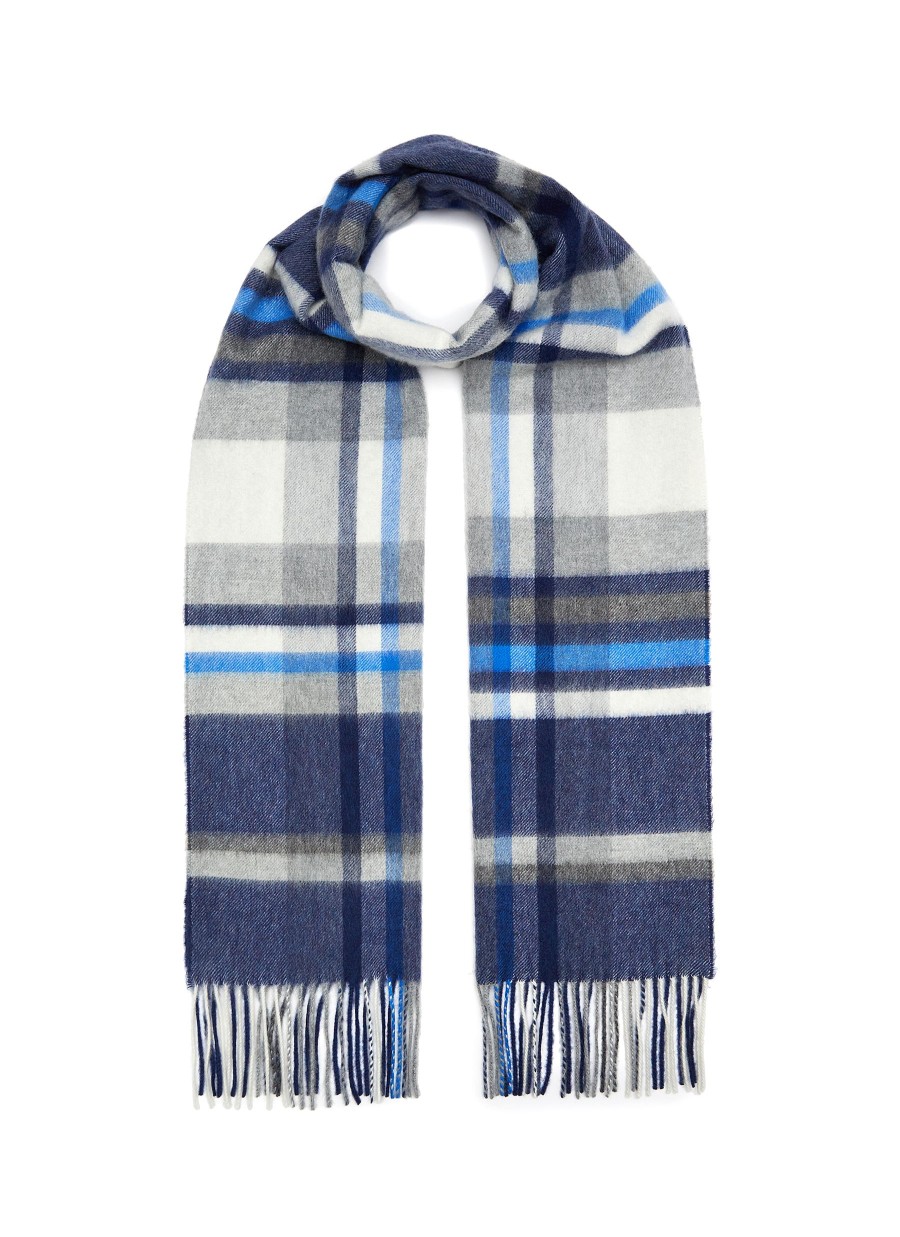 Men JOHNSTONS OF ELGIN Scarves | Flannel Check Cashmere Scarf