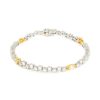 Women LC COLLECTION JEWELLERY Fine Jewellery | 18K Gold Diamond Mixed Cut Yellow Diamond Tennis Bracelet