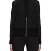 Women MARELLA Jackets | Zip Up Bi-Fabric Bomber