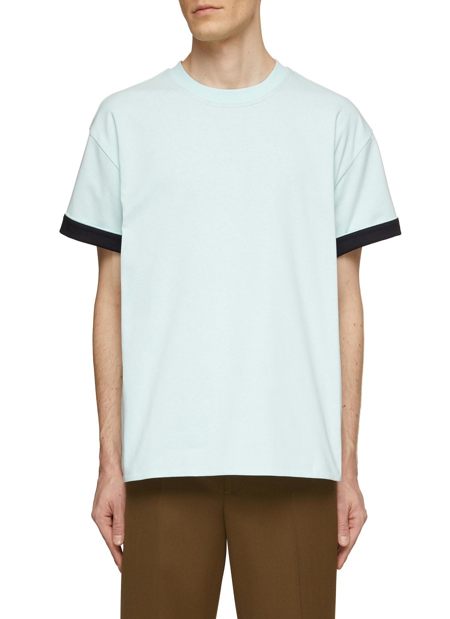 Men BOTTEGA VENETA T-Shirts | Contrast Double Layer T-Shirt