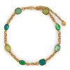 Women GOOSSENS Fashion Jewellery | 24K Gold Plated Collier Cabochons Necklace