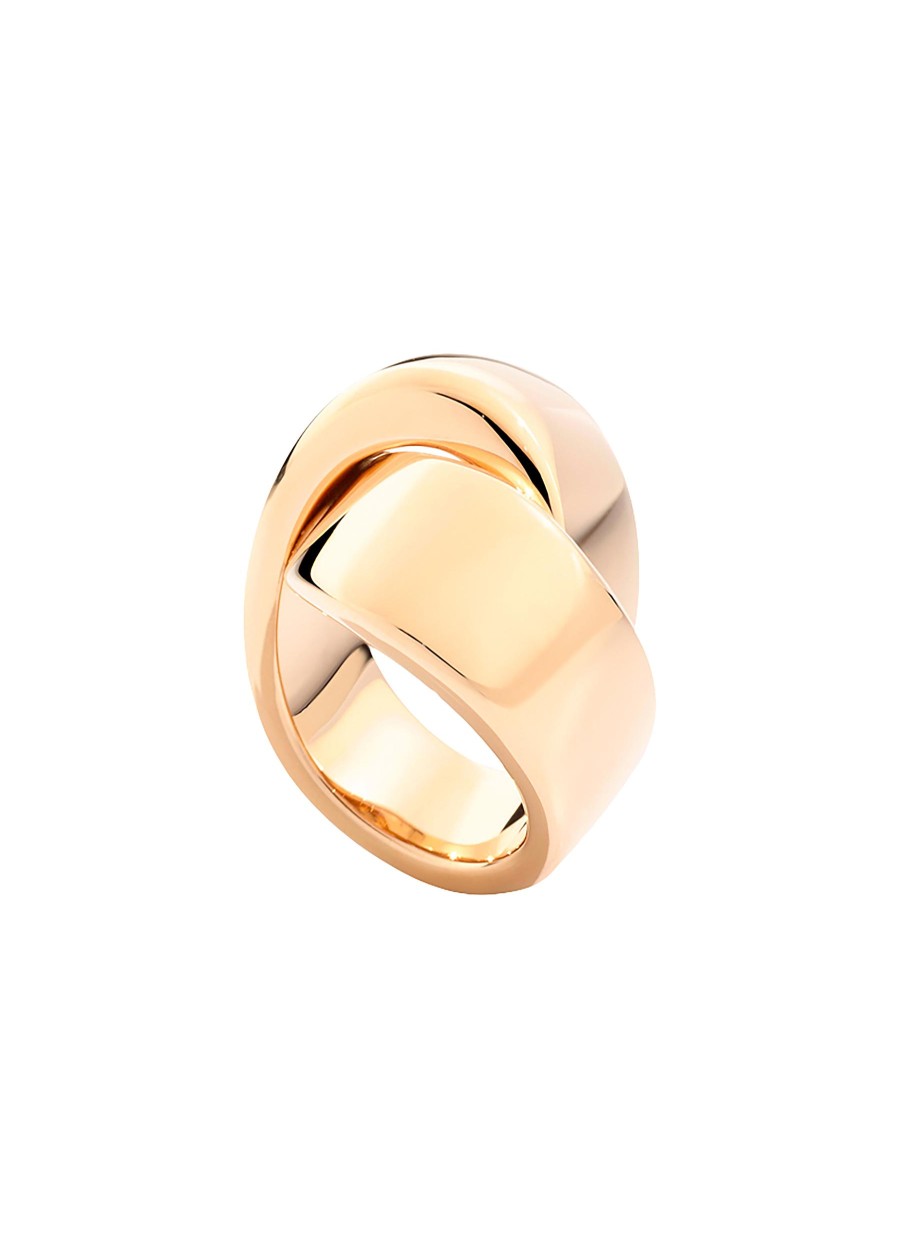 Women VHERNIER Fine Jewellery | Abbraccio 18K Rose Gold Midi Ring — Size 52