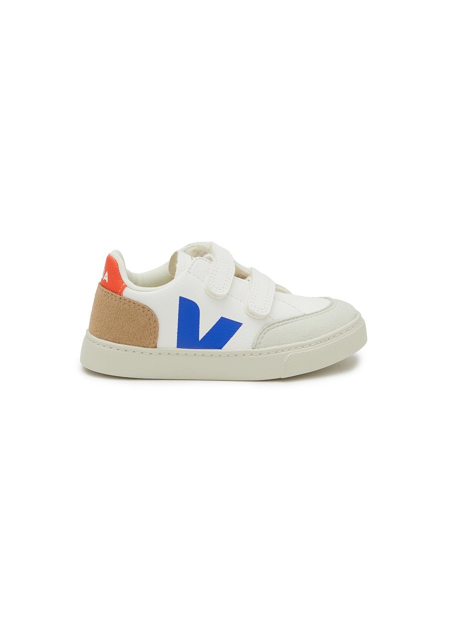 Women VEJA Shoes | V-12 Toddlers Leather Velcro Sneakers