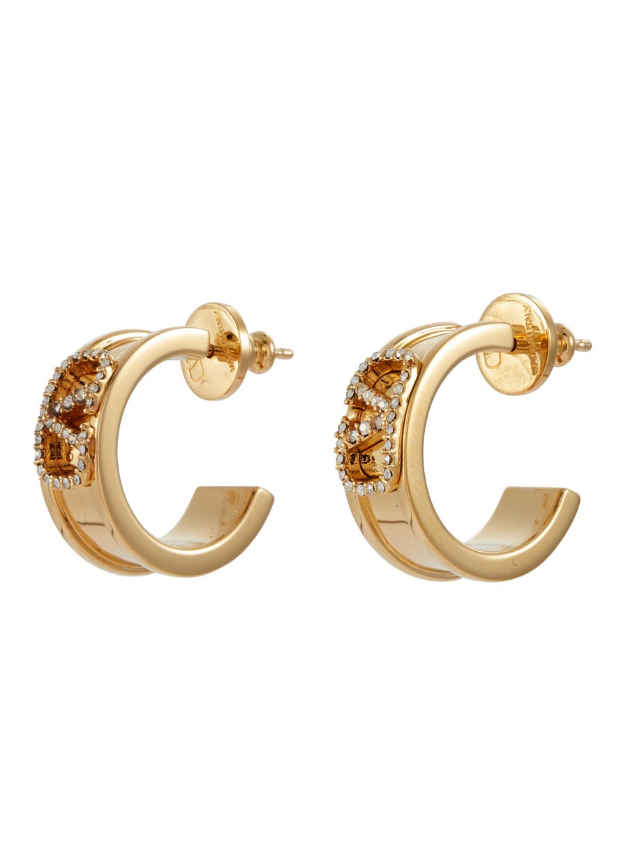 Women VALENTINO Fashion Jewellery | Vlogo Brass Earrings