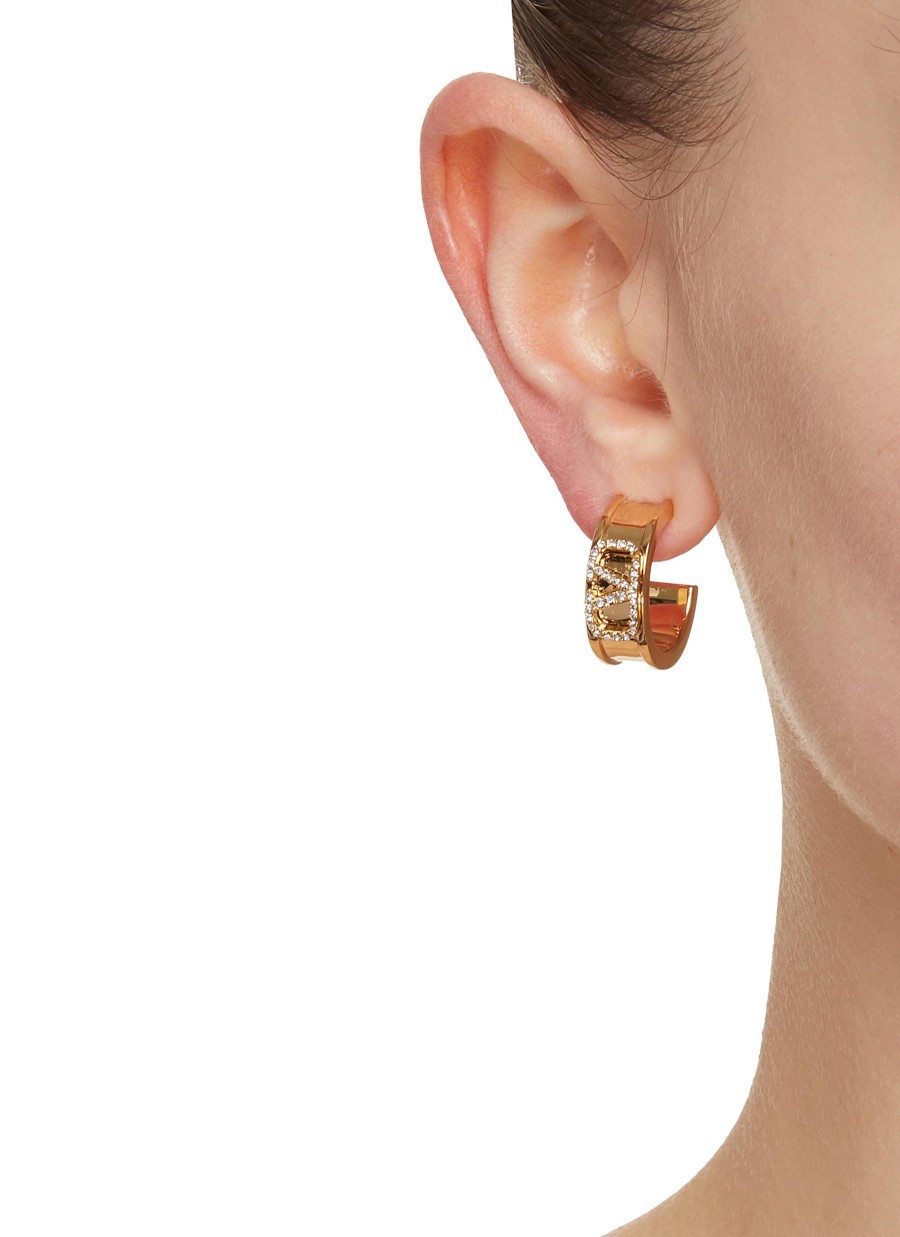 Women VALENTINO Fashion Jewellery | Vlogo Brass Earrings