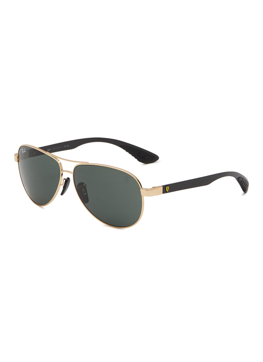 Men RAY BAN Eyewear | X Scuderia Ferrari Metal Pilot Sunglasses