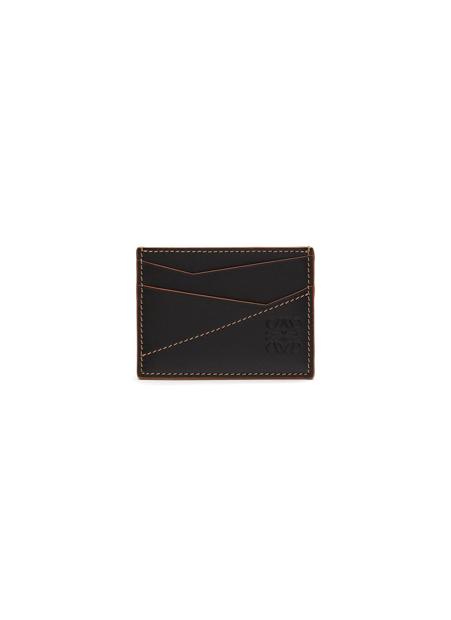 Men LOEWE Small Leather Goods | Puzzle' Stitch Plain Cardholder