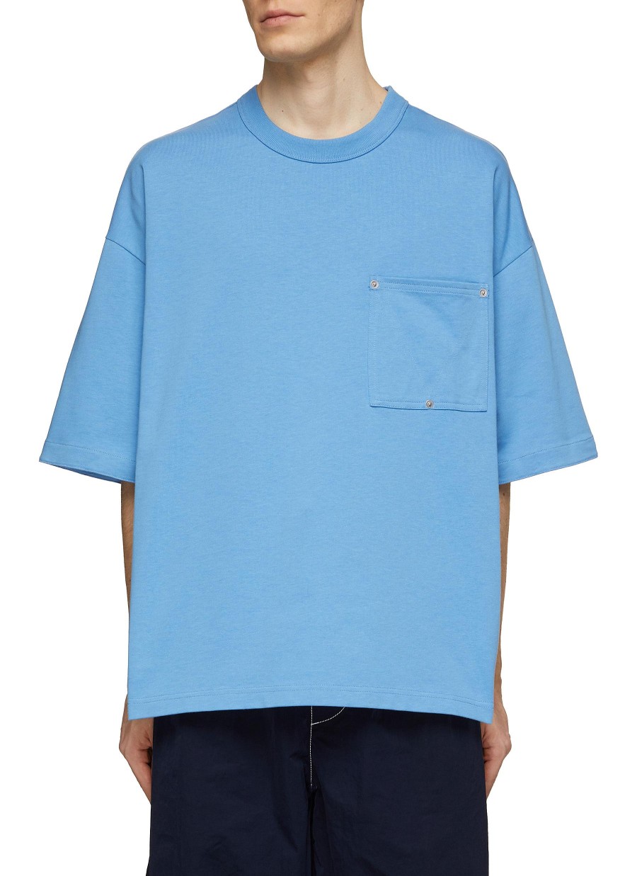 Men BOTTEGA VENETA T-Shirts | Oversized Pocket Heavy Jersey T-Shirt