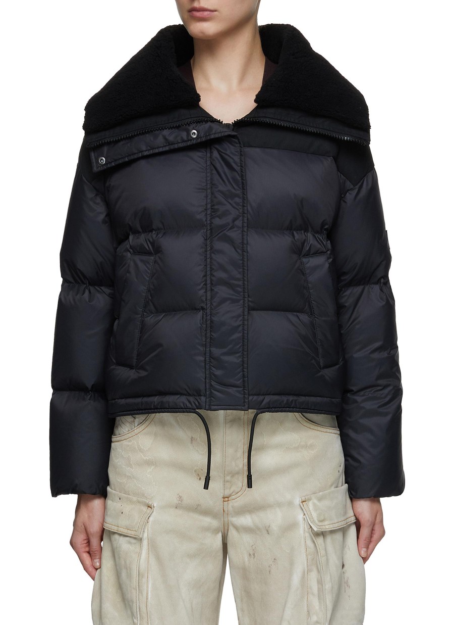 Women YVES SALOMON ARMY Jackets | Shearling Collar Puffer