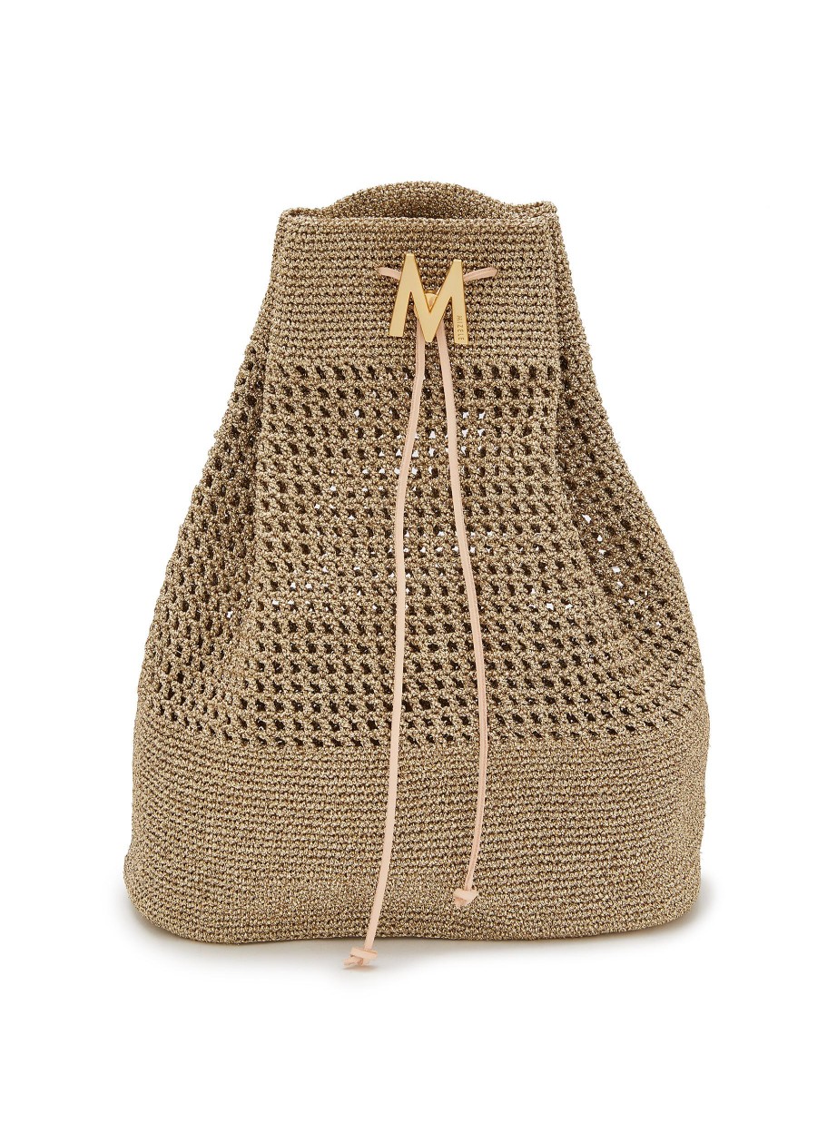 Women MIZELE Backpacks | Safari Crocheted Lurex Backpack