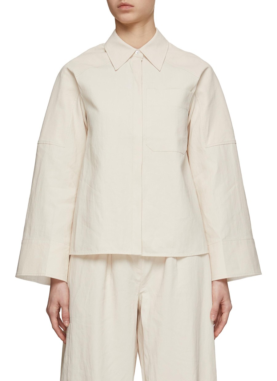 Women CO Tops | Oversized Linen Shirt