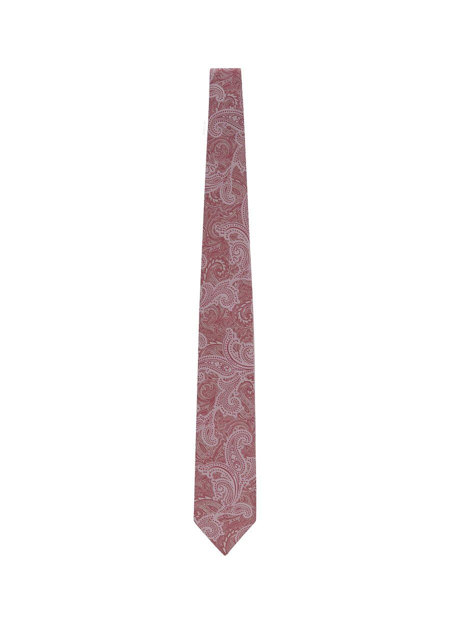 Men BRUNELLO CUCINELLI Ties | Paisley Print Silk Tie